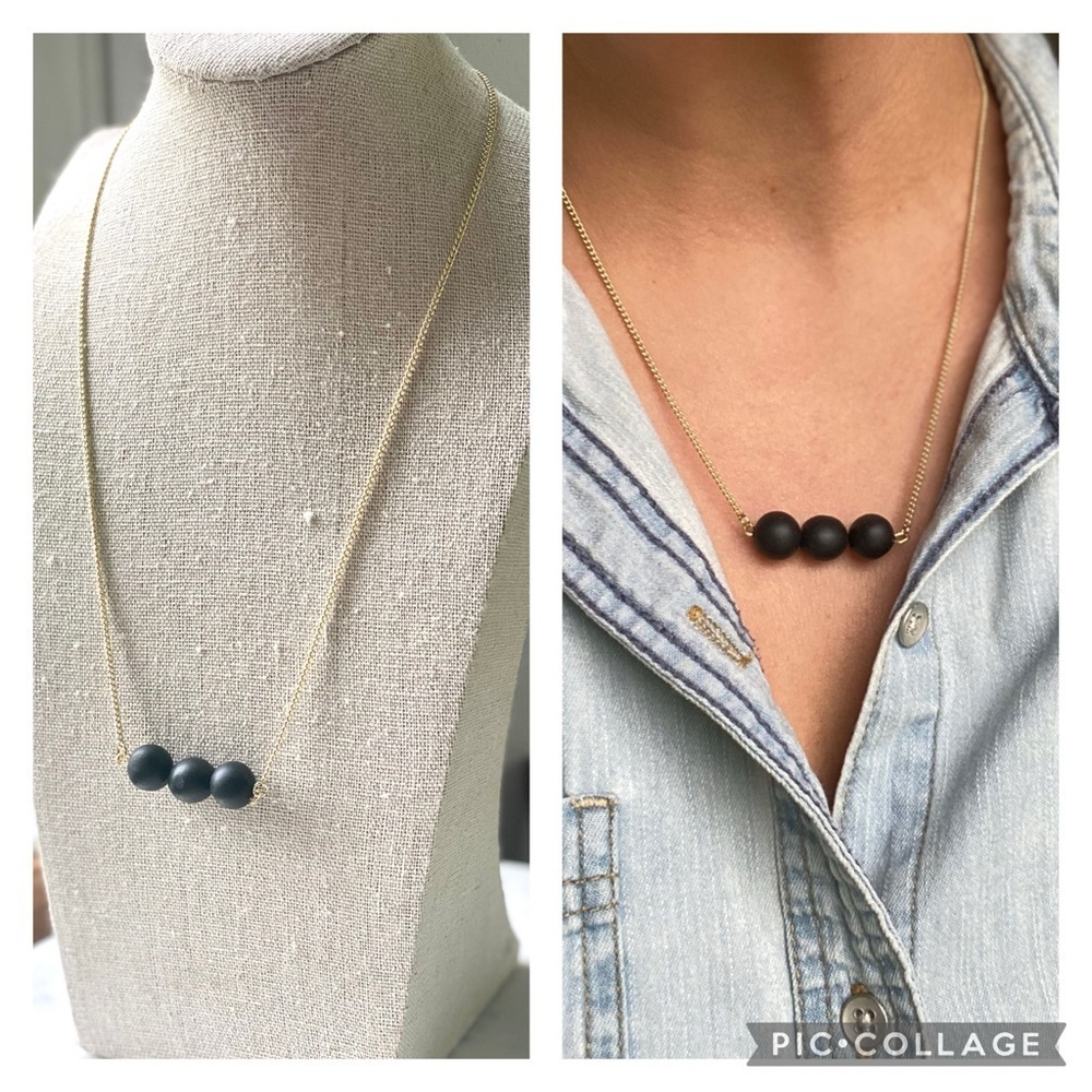 Handmade Beaded Polymer Clay Necklace